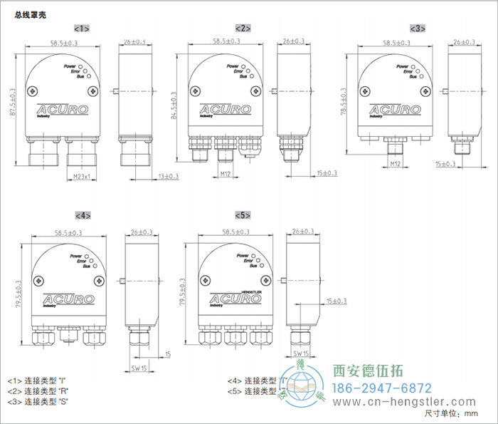 AC58-BiSS/SSI光電絕對(duì)值編碼器(總線罩殼) 德國hengstler(亨士樂)編碼器